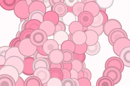 Abstract conceptual circles, bubbles, sphere or ellipses pattern. Good for web page, graphic design, catalog, texture or background. Vector illustration graphic.のイラスト素材