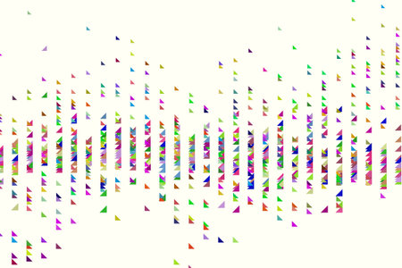 Color abstract mixed pattern generative art background. Vector illustration graphic.