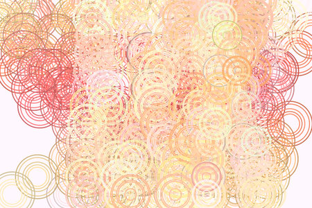 Color abstract circles, bubbles, sphere or ellipses pattern generative art background. Vector...