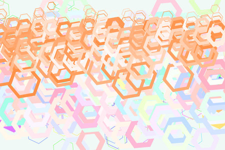 Background abstract hexagon pattern for design. Vector illustration graphic.