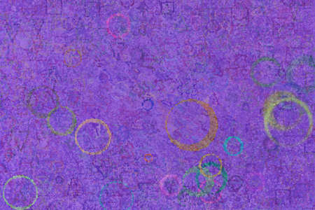 Random circle, square, rectangle & triangle shape, digital generative art for design texture & background, grunge & rough, motion blurの写真素材