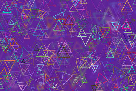 Random triangle shape, digital generative art for design texture & backgroundの写真素材