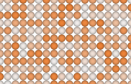 Colored 3D sphere, circle or ellipse pattern for design wallpaper, texture or backgroundの写真素材