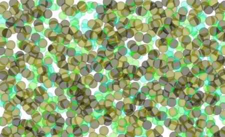 Random colored abstract overlapping circles, bubbles or ellipses, digital generative art for design...