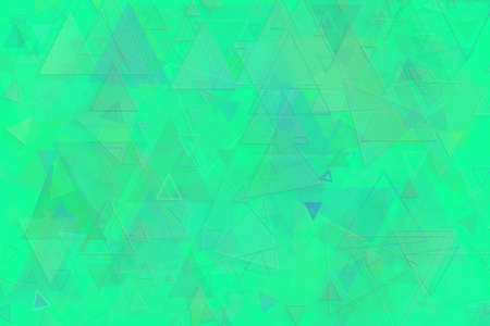 Abstract embossed, soft blend & random triangle shape, digital generative art for web page, graphic design, catalog, textile or texture printing & backgroundの写真素材