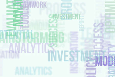 Business word cloud, for web page, graphic design, catalog, textile or texture printing & background.の写真素材