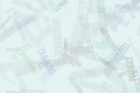 Business word cloud, abstract embossed, soft blend, for web page, graphic design, catalog, textile or texture printing & background.の写真素材