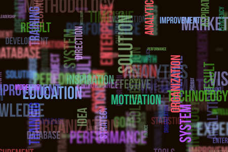 Business word cloud, for web page, graphic design, catalog, textile or texture printing & background.の写真素材