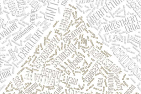 Business word cloud, colorful abstract, for web page, graphic design, catalog, textile or texture printing & background.の写真素材