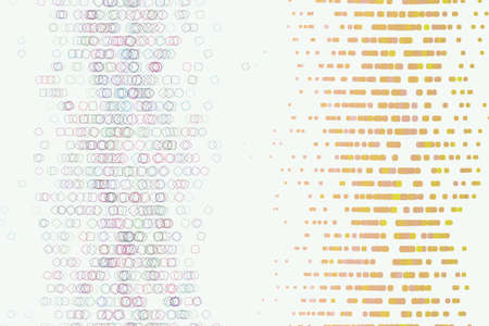 Abstract colored mixed shape pattern. Good for web page, wallpaper, graphic design, catalog, texture or background. Vector illustration graphic.のイラスト素材