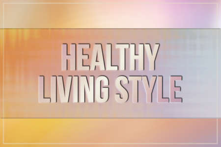 Healthy living style, medical & medication conceptual words, with twirl & colorful as background for web page, graphic design, catalog or wallpaper.の写真素材