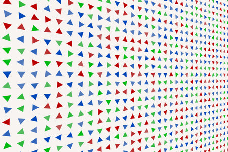 Conceptual background triangle pattern for design. Style of mosaic or tile. Vector illustration...