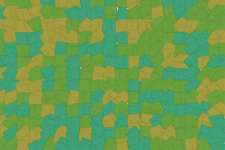 Shape of square, rectangle, abstract background pattern. 3D perspective view. Style of mosaic or tile. Vector illustration graphic.のイラスト素材