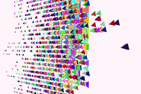 Background abstract triangle pattern for design. 3D perspective view. Vector illustration graphic.