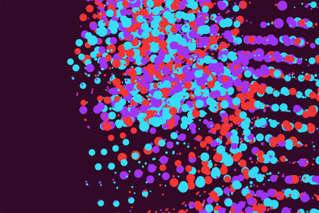 Abstract background with shape of motion, particle or random pattern. Vector illustration graphic.