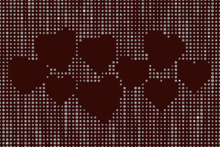 Conceptual geometrical background, for web page, graphic design, catalog or texture. Pattern of circles, bubbles, sphere or ellipses shape. Style of mosaic or tile. Vector illustration graphic.のイラスト素材