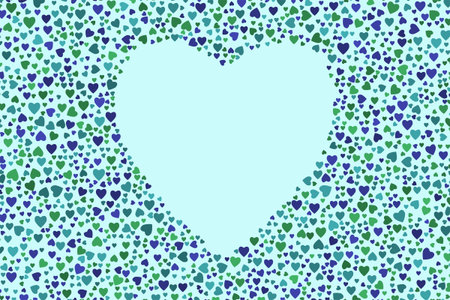 Abstract colored heart or love shape pattern. Good for web page, wallpaper, graphic design, catalog,...