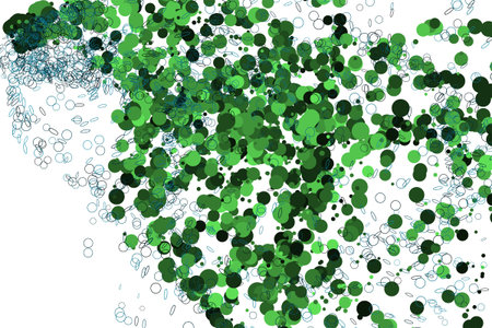 Shape of motion, particle or random, abstract background pattern. Vector illustration graphic.