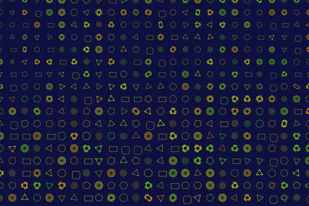 Abstract background mixed pattern for design. Style of mosaic or tile vector illustration graphic.