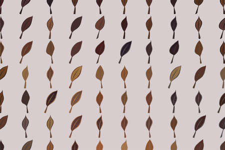 Abstract background with shape of leaves drawing pattern. Style of mosaic or tile. Vector illustration graphic.のイラスト素材
