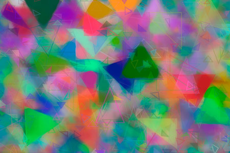 Random triangle shape, digital generative art for web page, graphic design, catalog, textile or...