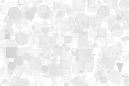 Black & white backgroud with gray random shapes, for graphic design.の写真素材