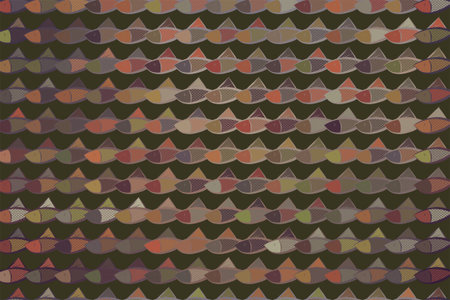 Abstract fish illustrations background pattern vector graphic.