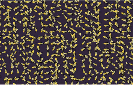 Abstract fish illustrations background pattern vector graphic.のイラスト素材