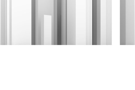 Abstract modern pillar style soft white & gray background. Good for title, graphic design, catalog,...