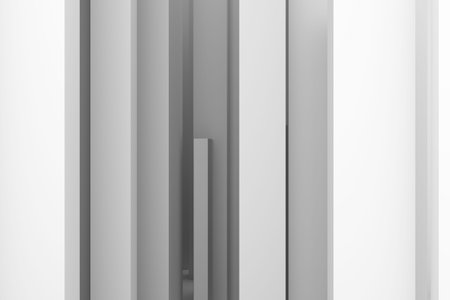 Abstract modern pillar style soft white & gray background. Good for title, graphic design, catalog,...