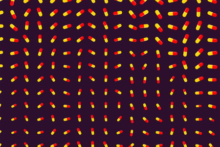 Abstract capsules, medicine or pills illustrations background pattern. Pharmacy health conceptual....