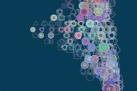 Abstract background with shape of mixed pattern. Vector illustration graphic.