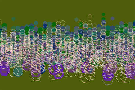 Conceptual background hexagon pattern for design. Vector illustration graphic.