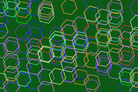 Abstract conceptual hexagon pattern. Good for web page, graphic design, catalog, texture or...