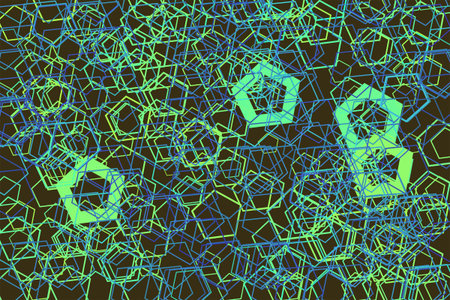 Shape of pentagon, abstract background pattern. Vector illustration graphic.