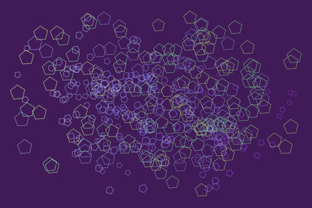 Abstract background with shape of pentagon pattern. Vector illustration graphic.
