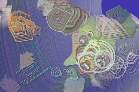 Abstract blended shapes & texture background for web page, graphic design, catalog, wallpaper or...