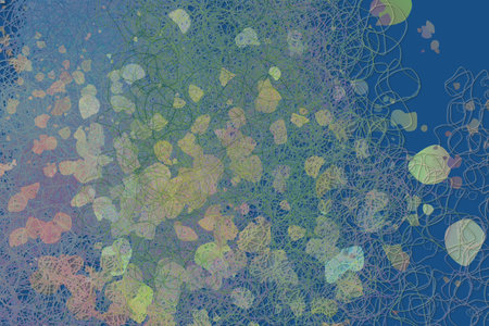Artistic blended messy shapes background pattern abstract.