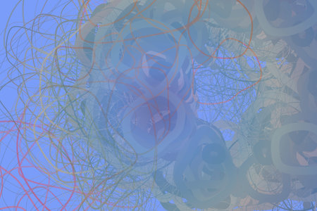 Abstract blended messy shapes for wall art, web page, wallpaper, graphic design, catalog, texture or background.の写真素材