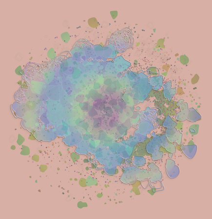 Abstract conceptual geometric blended messy shapes background. Good for web page, graphic design,...
