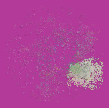 Artistic blended messy shapes background pattern abstract.