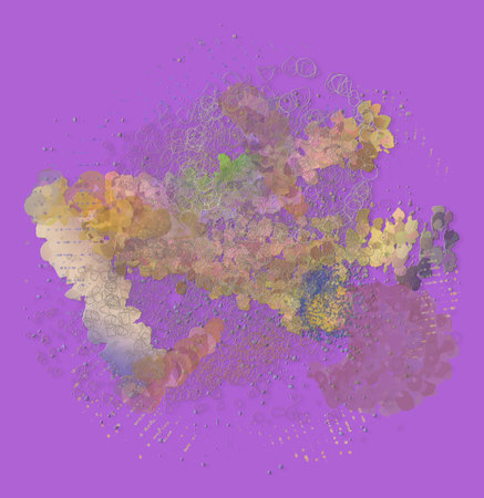 Artistic blended messy shapes background pattern abstract.