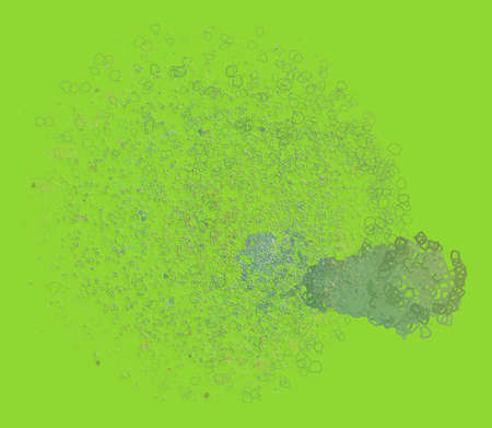 Abstract conceptual geometric blended messy shapes background. Good for web page, graphic design, catalog, texture.の写真素材