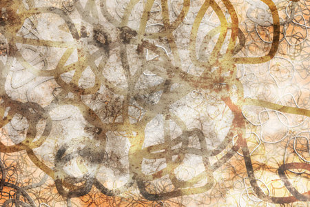 Grunge & rough. Blended messy shapes, abstract geometric background pattern.の写真素材