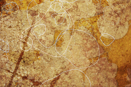 Grunge & rough. Color abstract pattern, generative blended messy shapes, art background.
