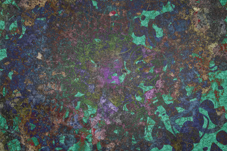 Grunge & rough. Artistic blended messy shapes background pattern abstract.