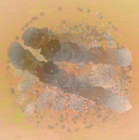 Grunge & rough. Blended messy shapes, abstract geometric background pattern.