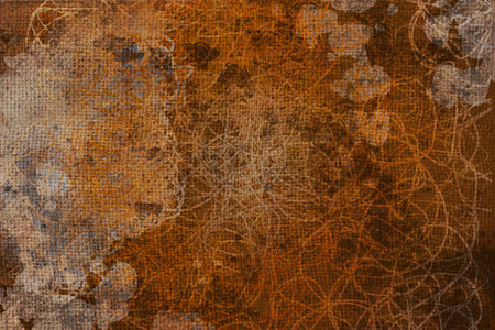 Grunge & rough. Color abstract pattern, generative blended messy shapes, art background.