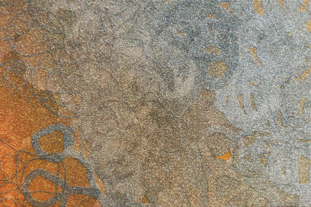 Grunge & rough. Color abstract pattern, generative blended messy shapes, art background.