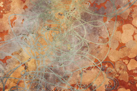 Grunge & rough. Artistic blended messy shapes background pattern abstract.